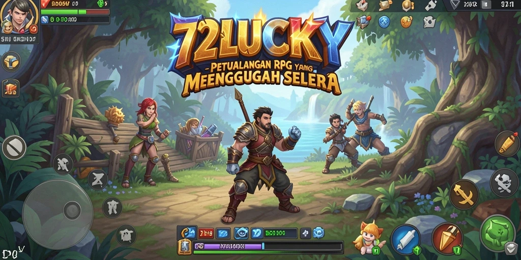 Tampilan screenshot gameplay RPG 72LUCKY yang mendebarkan.