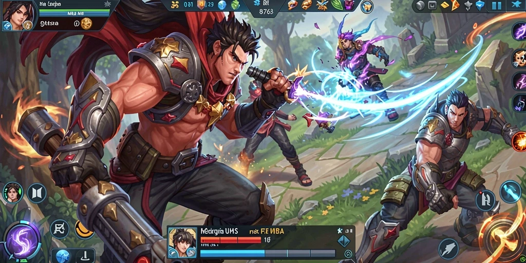 Tangkap momen aksi seru dalam permainan MOBA 8768.