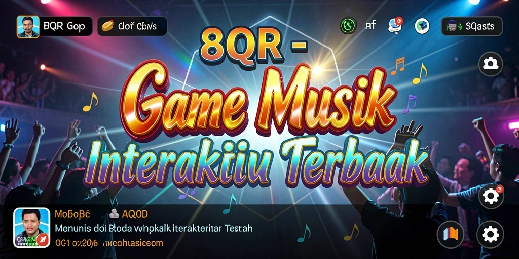 Tampilan gameplay interaktif dari 8QR yang menarik dan penuh warna.
