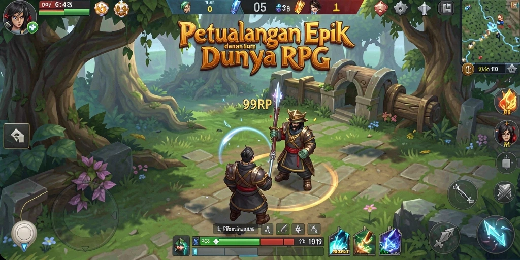 Gameplay 99RP dengan karakter dan monster yang menakjubkan.