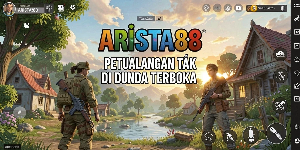 Tampilan gameplay ARISTA88 yang menampilkan eksplorasi dunia terbuka.