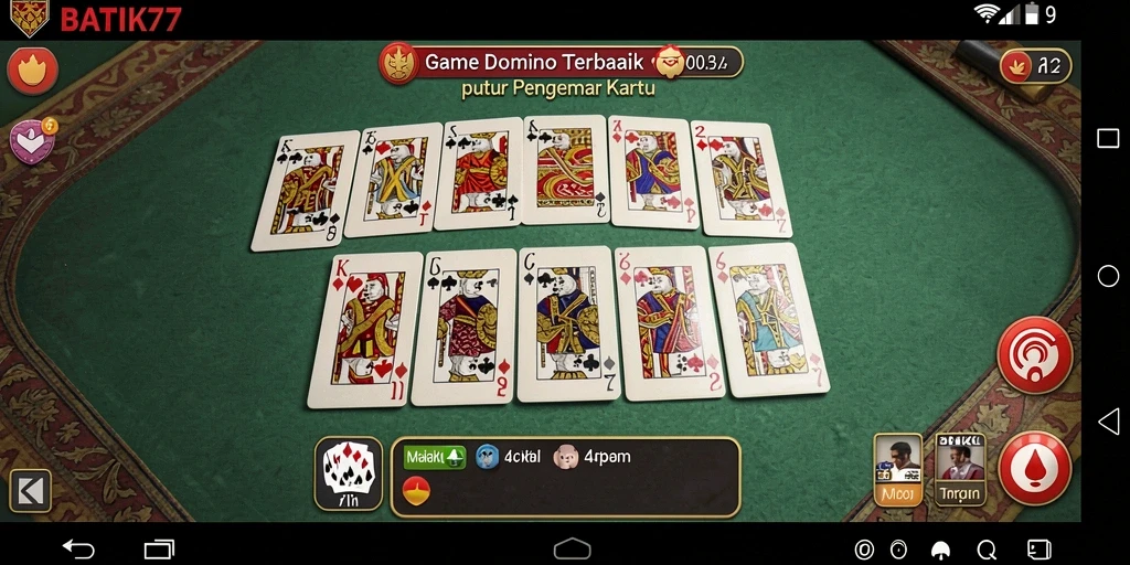 Screenshot gameplay BATIK77 menampilkan keseruan bermain Domino.