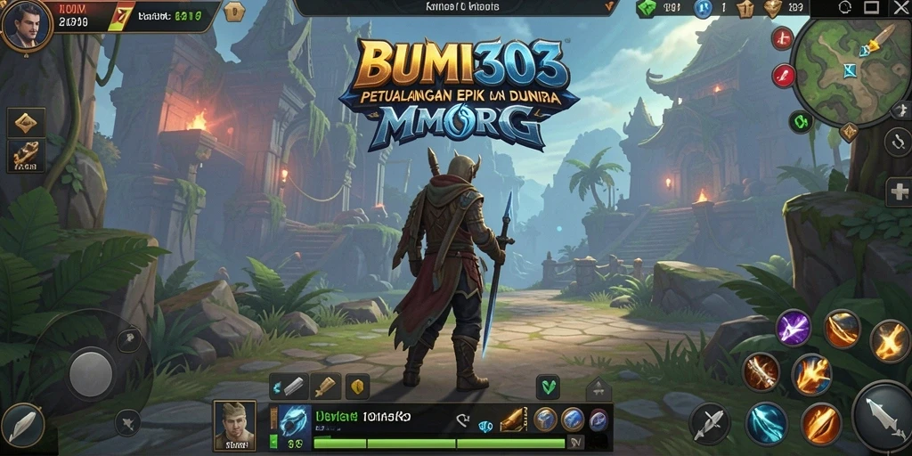 Screenshot BUMI303 menampilkan aksi mendebarkan dalam pertempuran MMORPG.