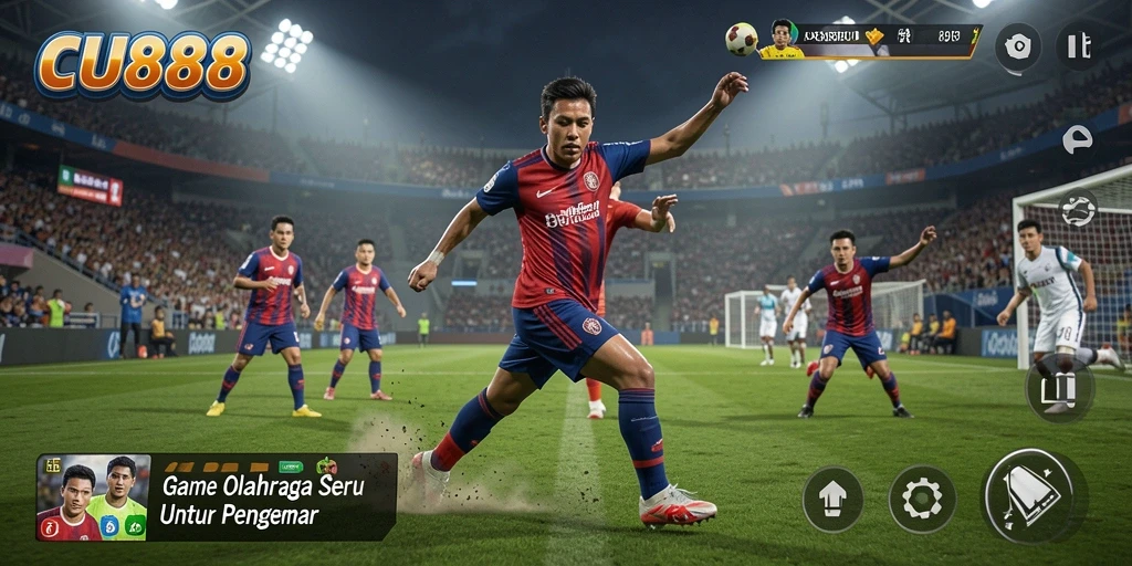 Tangkapan layar CU888 menampilkan gameplay olahraga yang seru dan menantang.