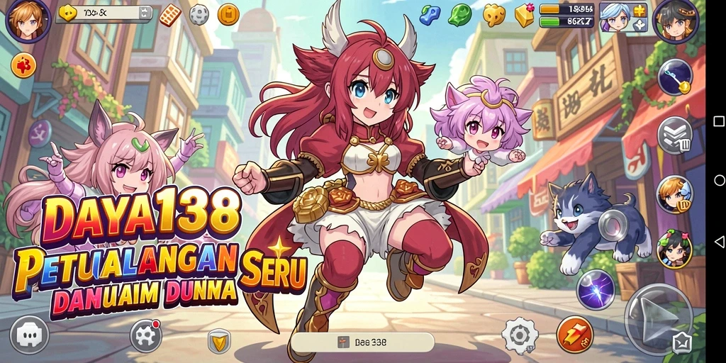 Screenshot menunjukkan karakter Anime dalam pertempuran seru.