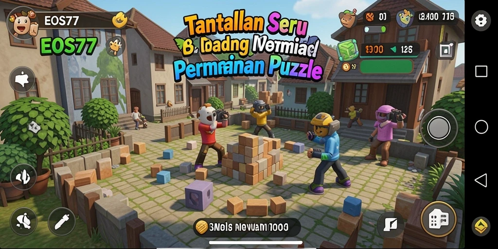 Tampilan gameplay menarik dan menantang dari EOS77.