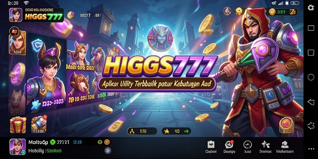 Tangkapan layar HIGGS777 menampilkan antarmuka aplikasi Utility yang intuitif.