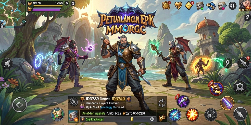 Gameplay seru IDN789 dalam dunia MMORPG yang luas.