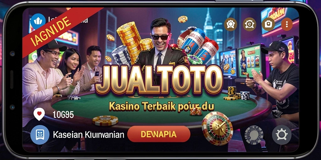 Tampilan gameplay menarik dari JUALTOTO yang penuh aksi Kasino.