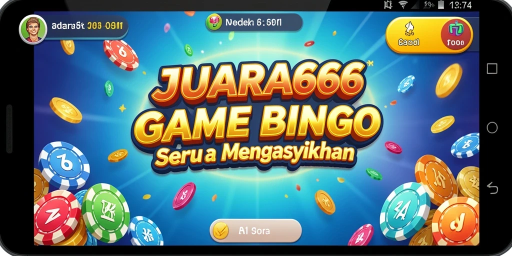 Tampilan gameplay Bingo yang seru di JUARA666.