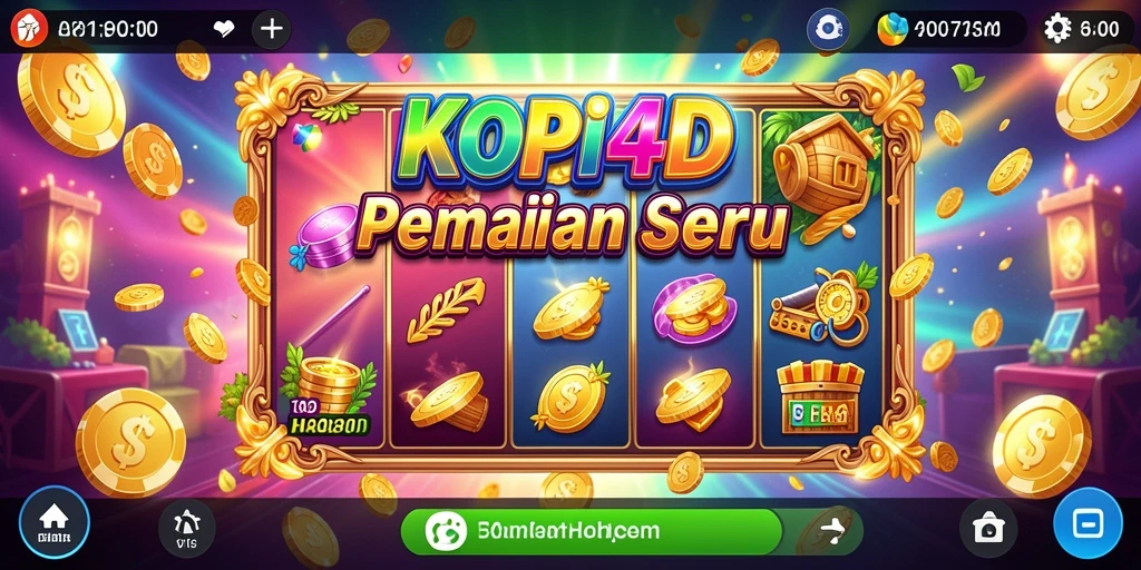 Tangkapan layar utama KOPI4D menampilkan gameplay slot yang menarik.
