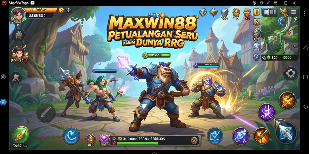 Tampilan gameplay RPG yang menakjubkan dalam MAXWIN88.