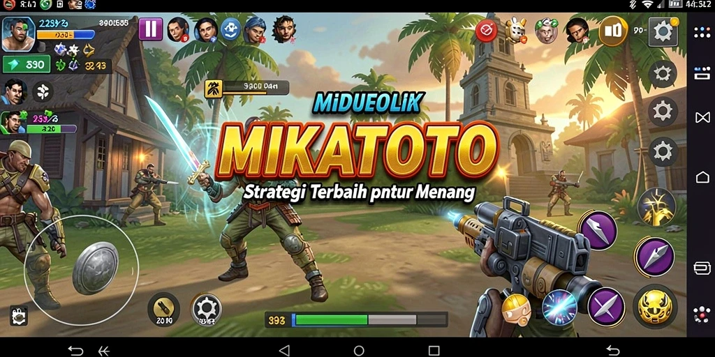 Tampilan gameplay seru di MIKATOTO dengan strategi menegangkan.
