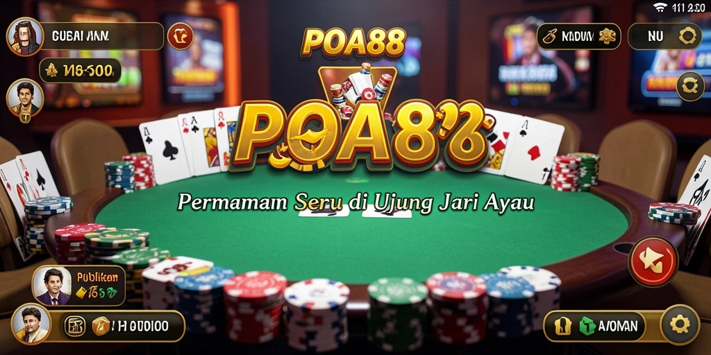 Tampilan screenshot game POA88 menampilkan aksi seru permainan Poker.