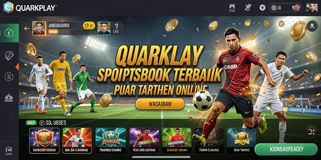 Tampilan permainan QUARKPLAY saat melakukan taruhan olahraga.