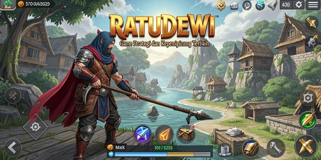Screenshot gameplay <strong>RATUDEWI</strong> menampilkan pertempuran dan strategi yang mendebarkan.