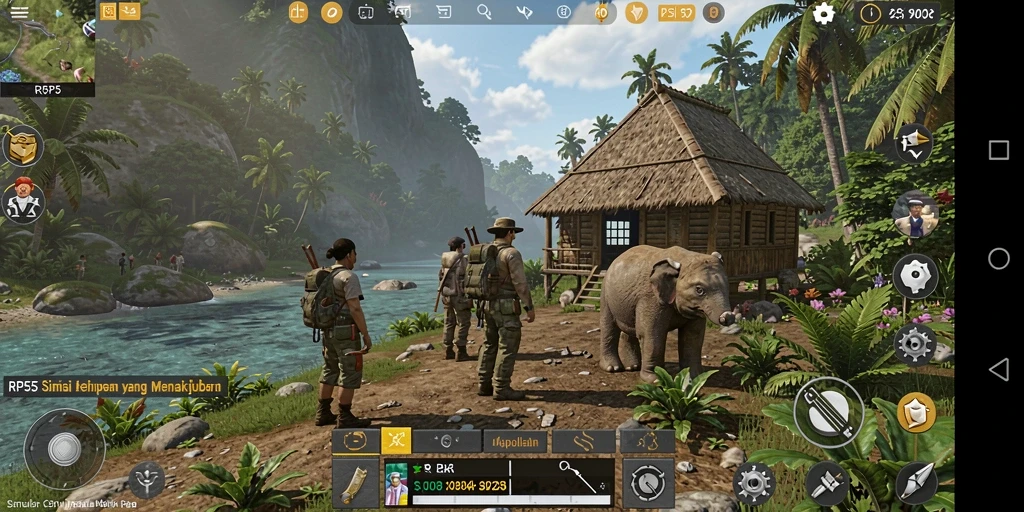 Tampilan gameplay RP55 yang memukau dan interaktif.