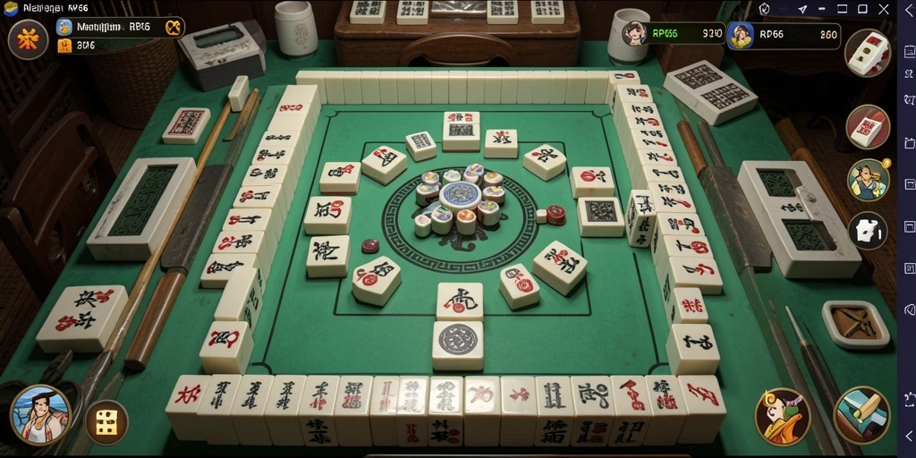 Screenshot gameplay Mahjong yang menarik dan seru.