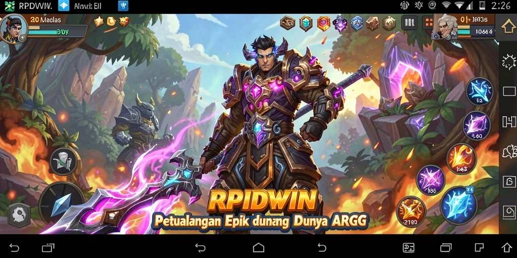 Tampilan gameplay mendebarkan dari RPIDWIN dalam aksi ARPG.