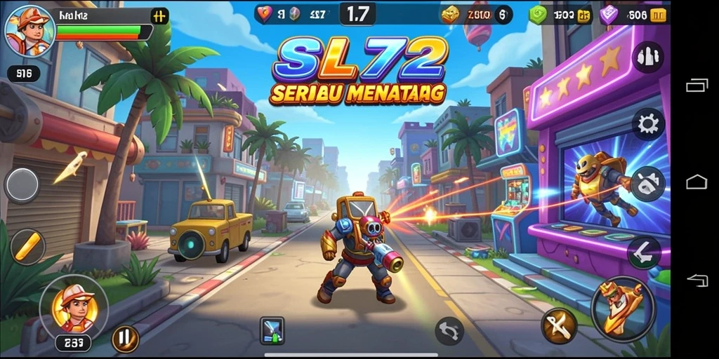 Gameplay SL72 yang menantang dengan grafis menawan dan kontrol intuitif.