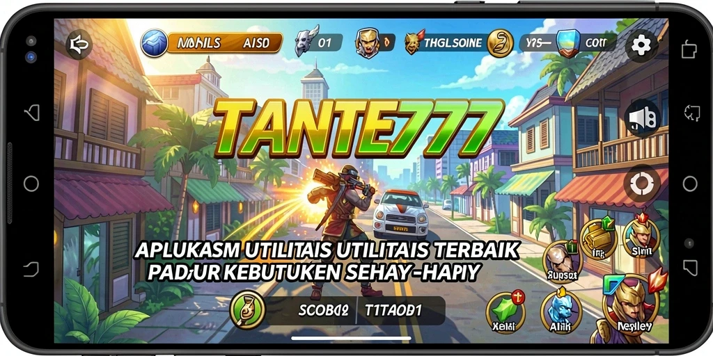 Screenshot utama TANTE777 menunjukkan fitur pengelola tugas yang intuitif.