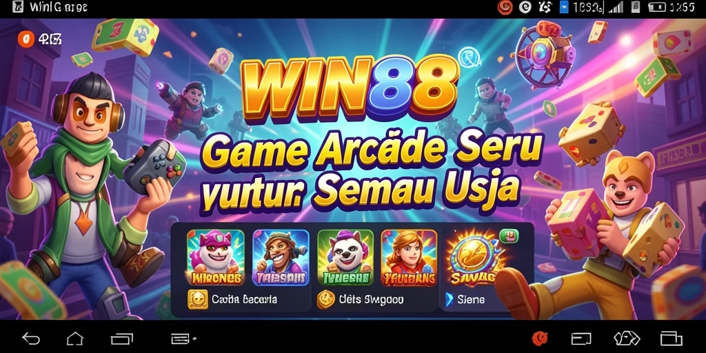 Tampilan gameplay Arcade yang memukau dan seru.